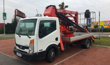 NISSAN CABSTAR - plošina SOCAGE DA22 - Automobilová pracovná plošina (kĺbová)